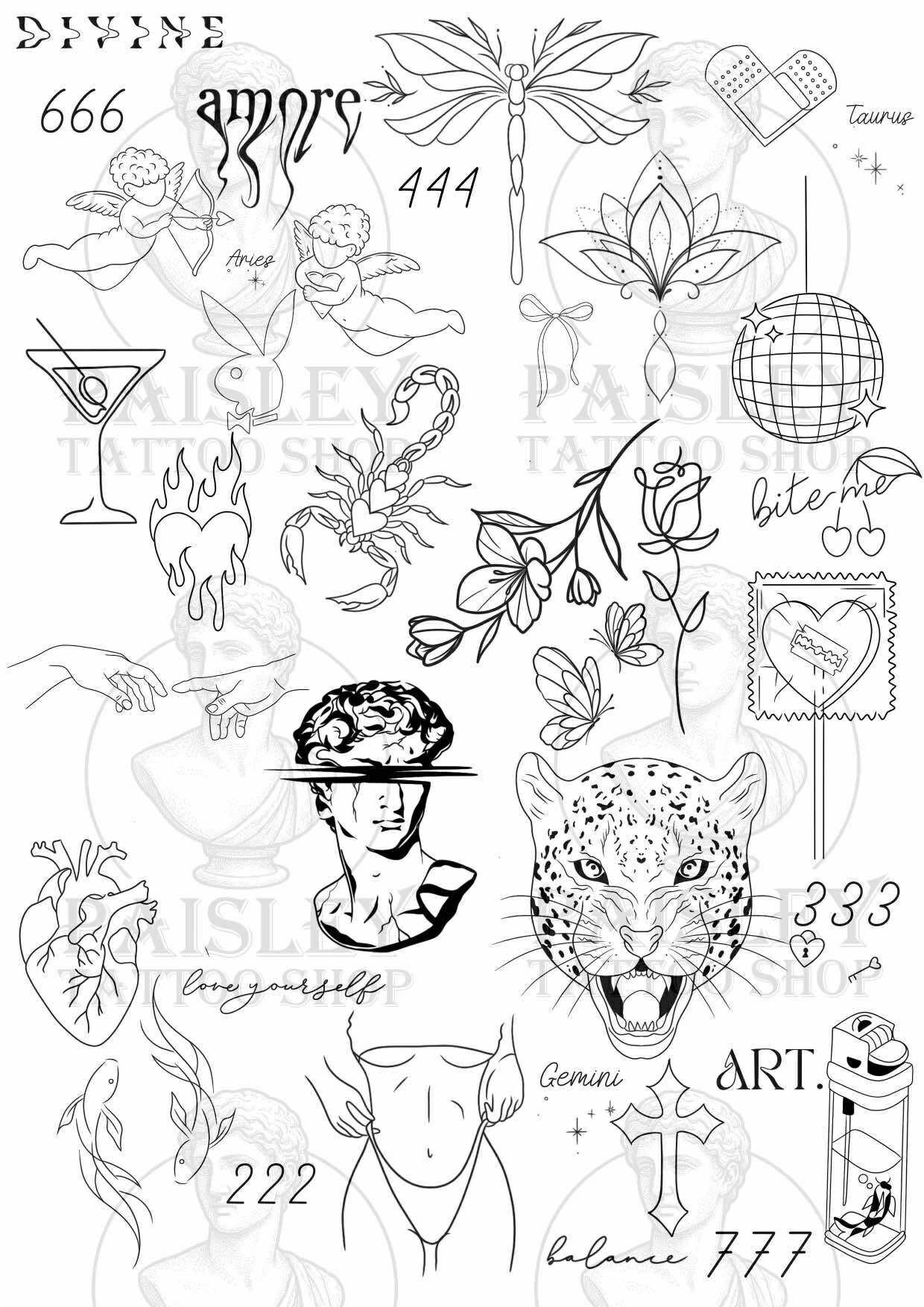 Flash tattoos